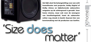 Sunfire subwoofers test